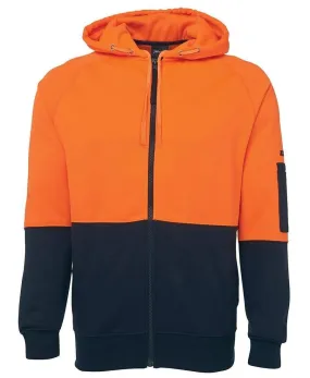 JB'S Hi-Vis Full Zip Fleecy Hoodie 6HVH