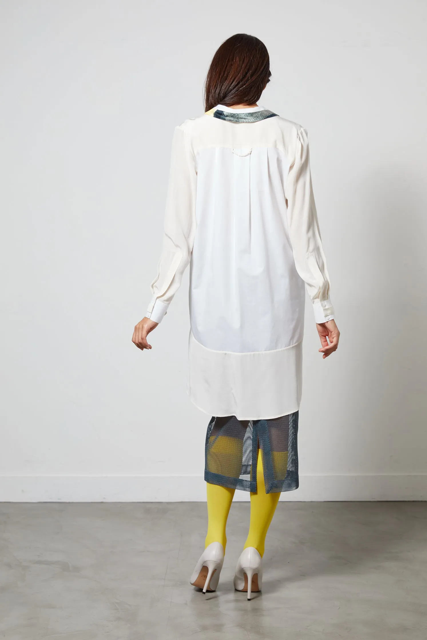 JEOGORI white - tunic shirt en coton