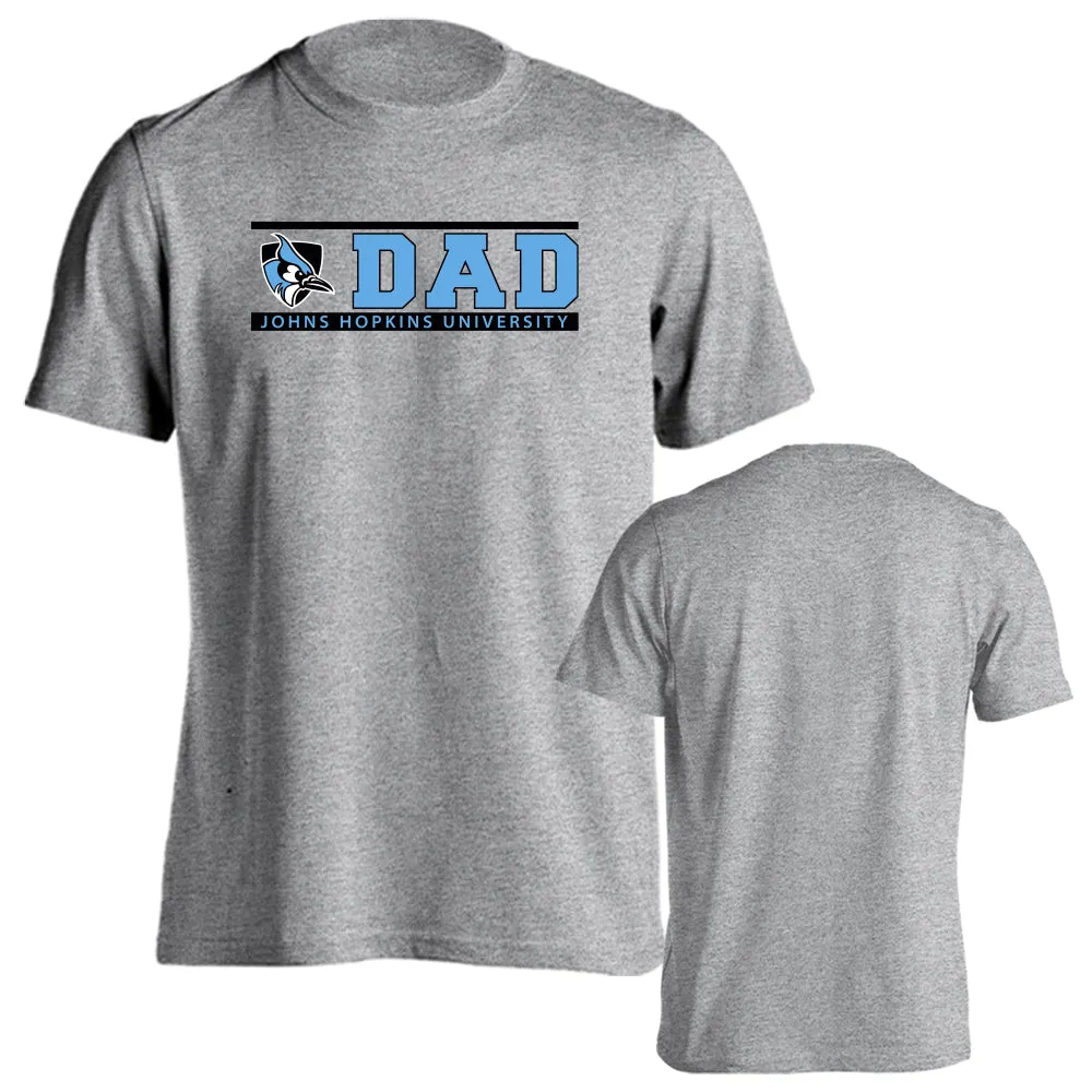 Johns Hopkins University Blue Jays Dad Father Johns Hopkins Parent Logo T-shirt