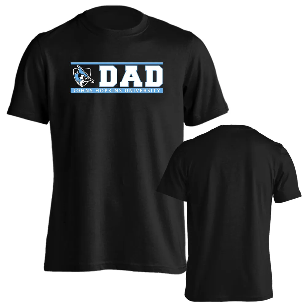 Johns Hopkins University Blue Jays Dad Father Johns Hopkins Parent Logo T-shirt