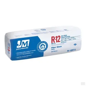 Johns Manville Fiberglass Insulation R-12 15" x 47" x 3.5"; 97.92 sq.ft