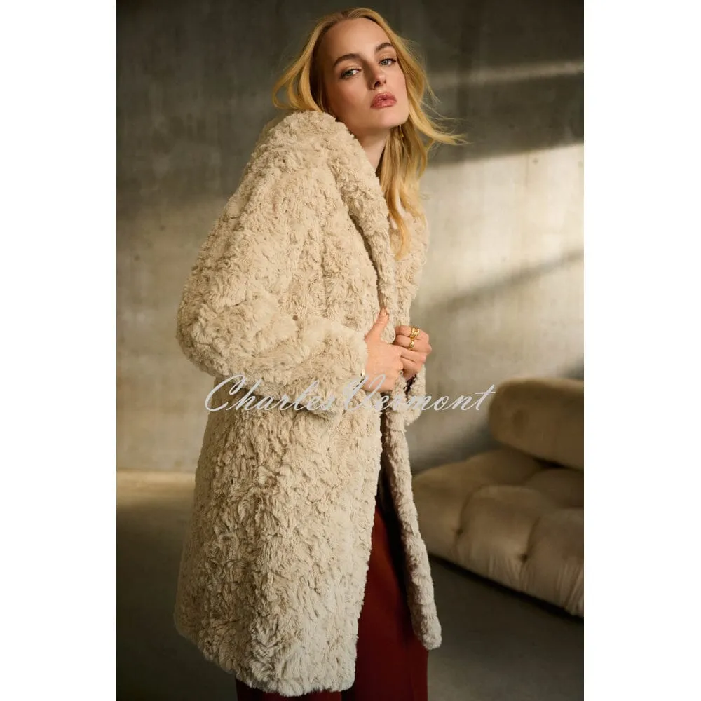 Joseph Ribkoff Reversible Faux Fur Coat - Style 243903