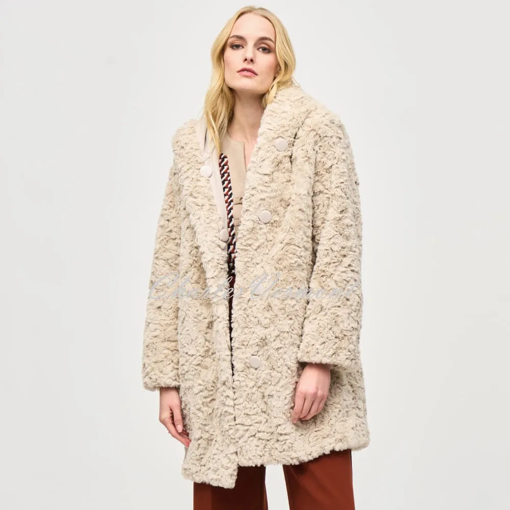 Joseph Ribkoff Reversible Faux Fur Coat - Style 243903