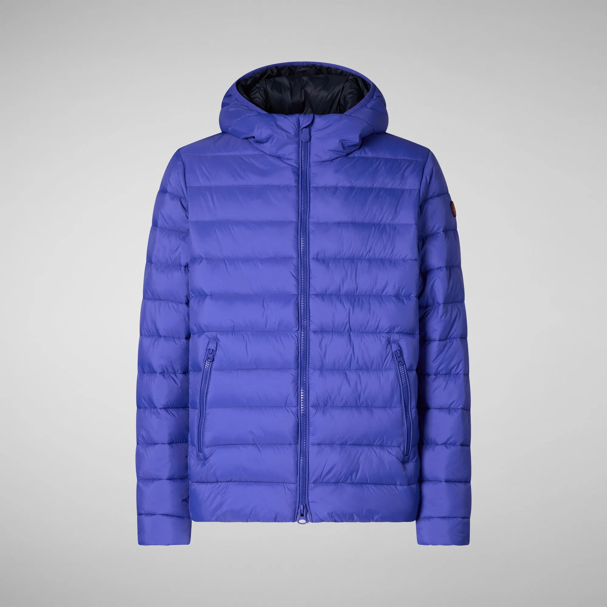 Men's  animal free hooded Animal free Puffer jacket Hector in gentian blue