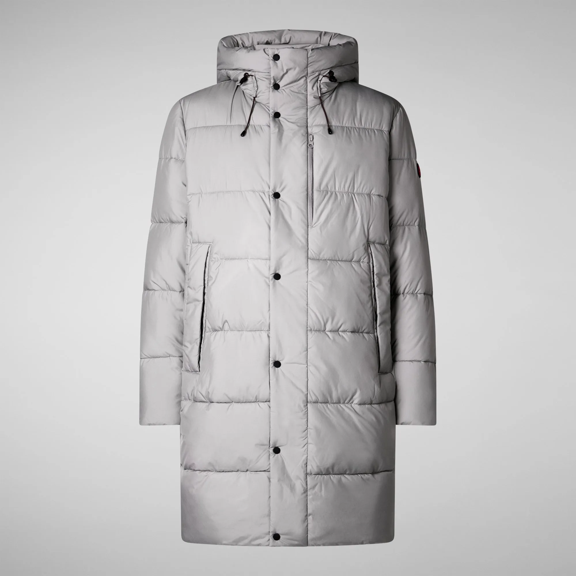 Men's  animal free puffer jacket Damon in wolf grey