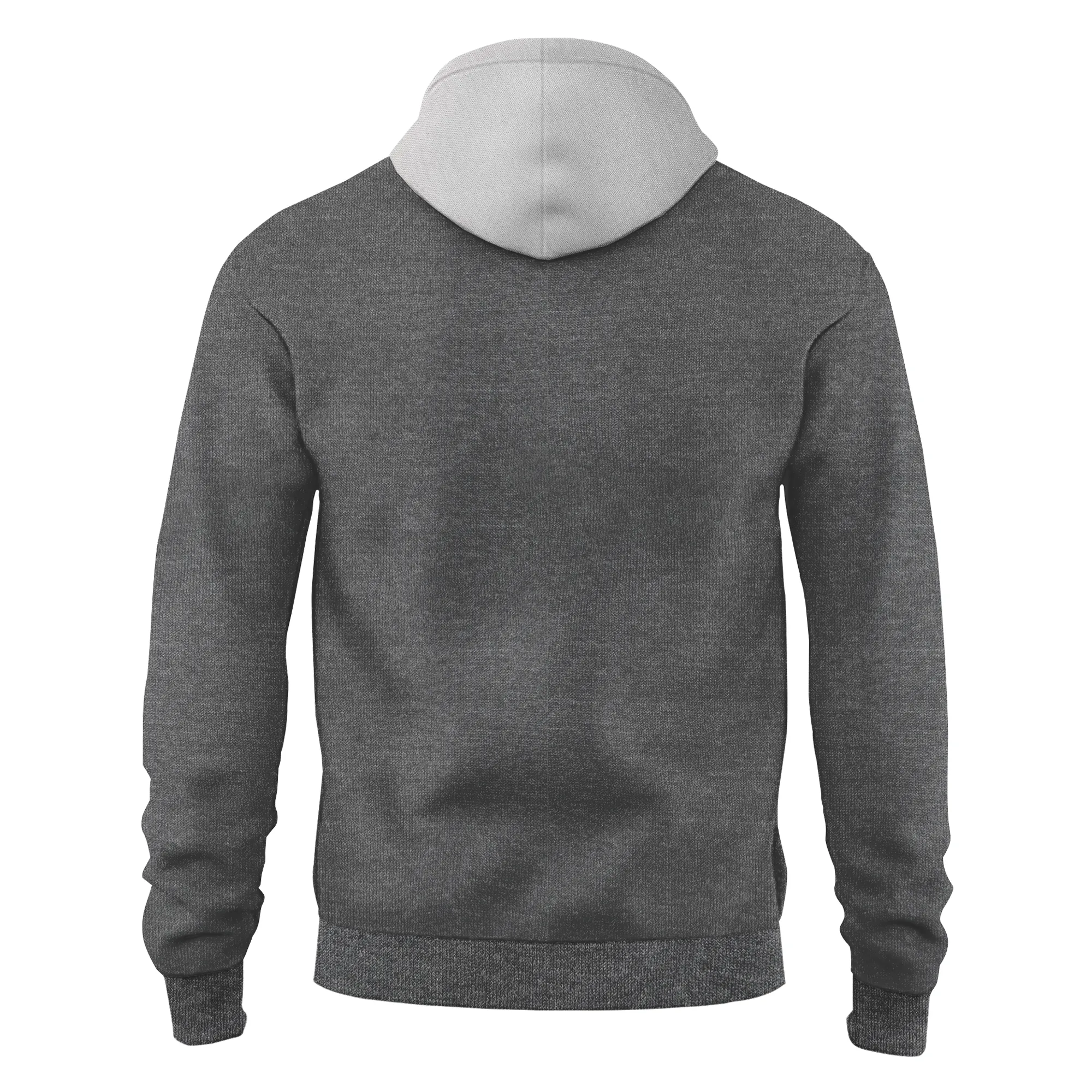 Men's Charcoal Grey Zip up Fleece Hoodie