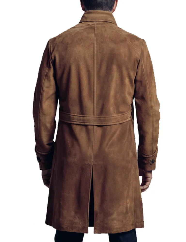 Men's Classic Brown Wool Tawny Overcoat