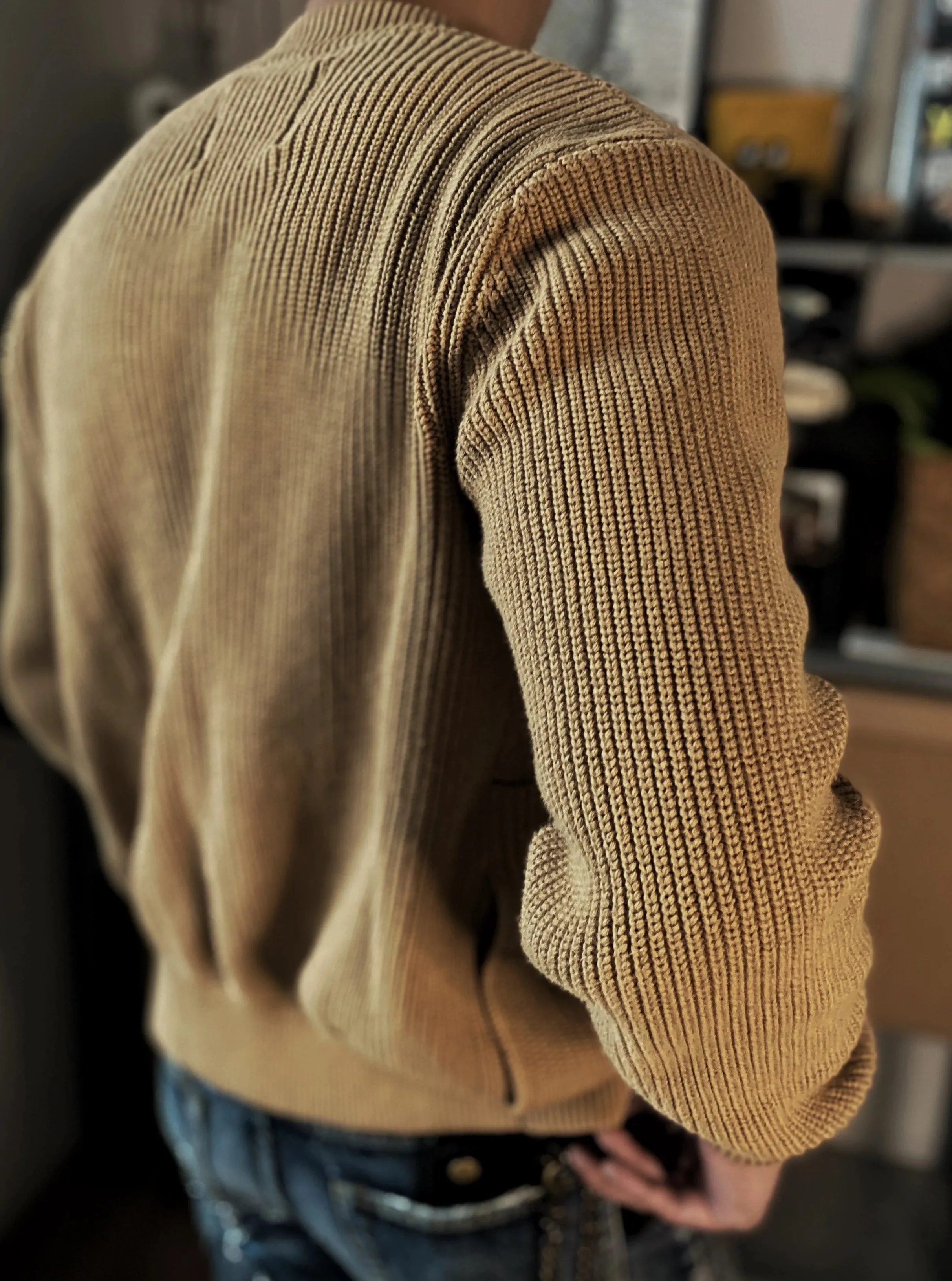 Men's O-neck Knit Cardigan