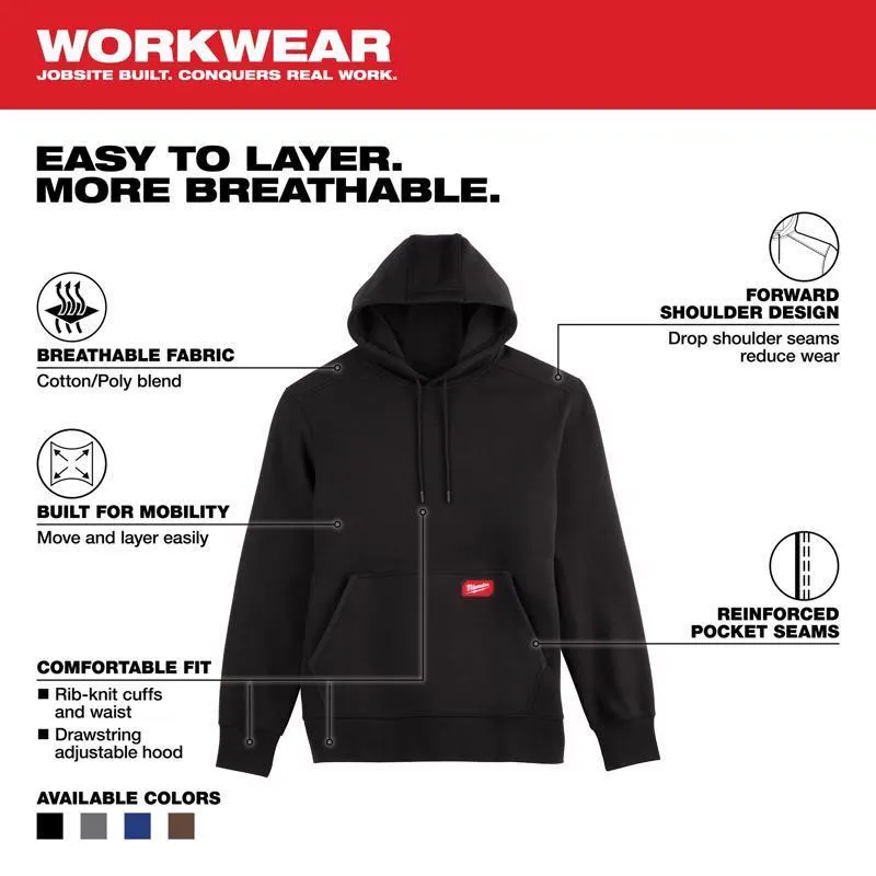 Milwaukee L Banded Sleeve Men's Hooded Hoodie Black