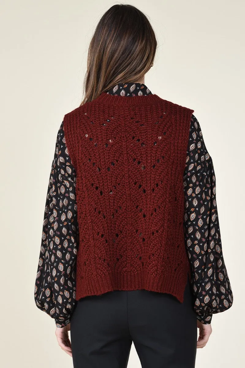 Molly Bracken Knit Sweater Vest