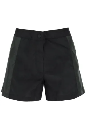 Moncler born to protect nylon shorts with perforated detailing