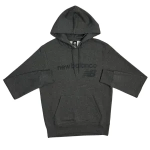 New Balance Logo Fleece Hoodie - Charcoal Grey