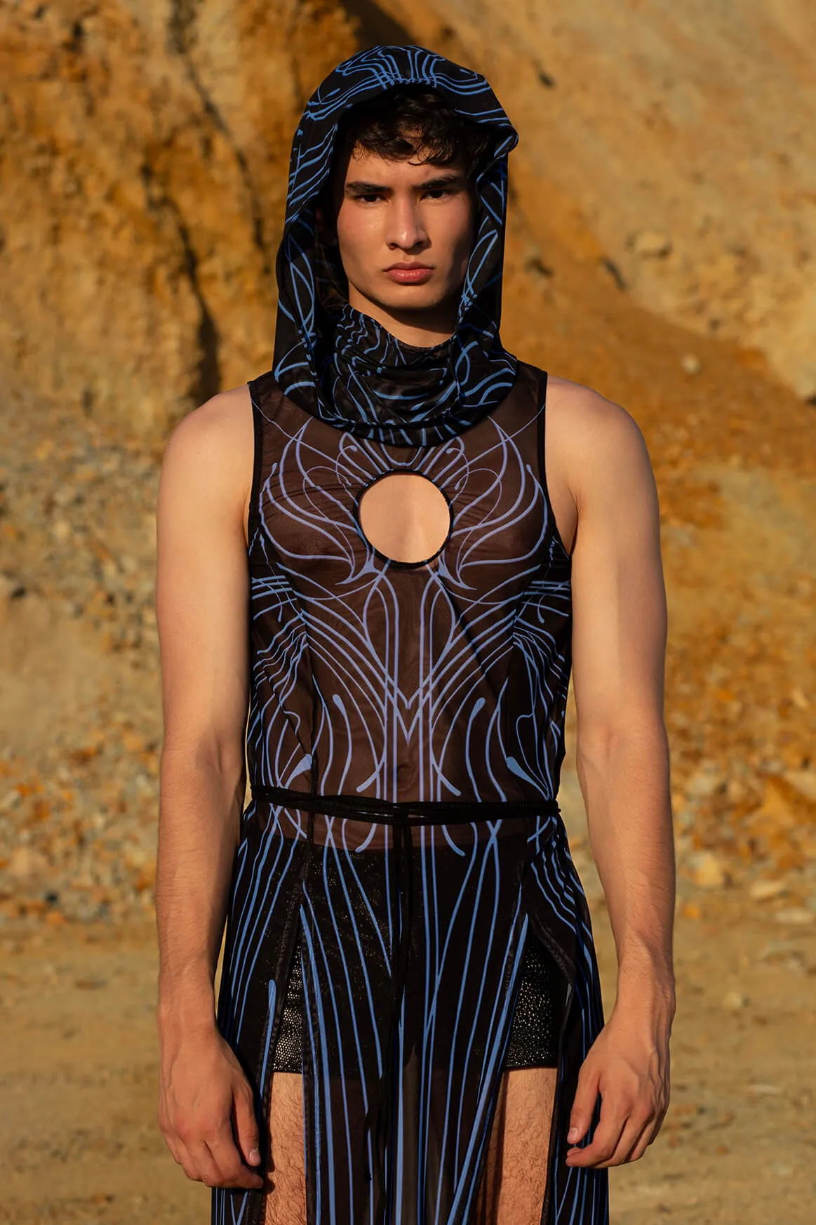 No Man's Land Male Hooded Tunic