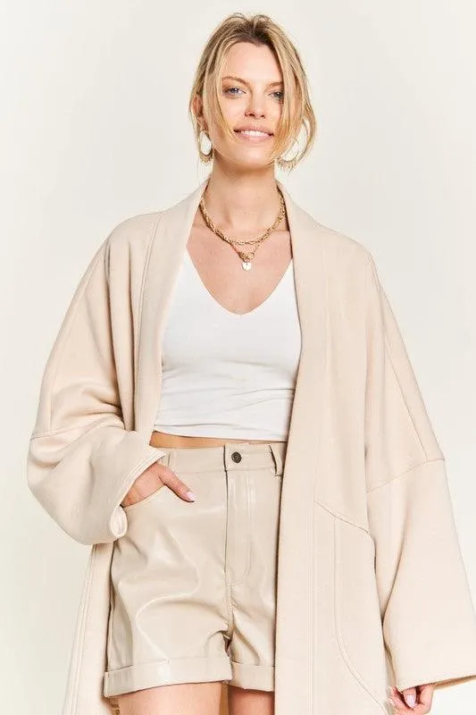 Oversized Open Knit Cardigan