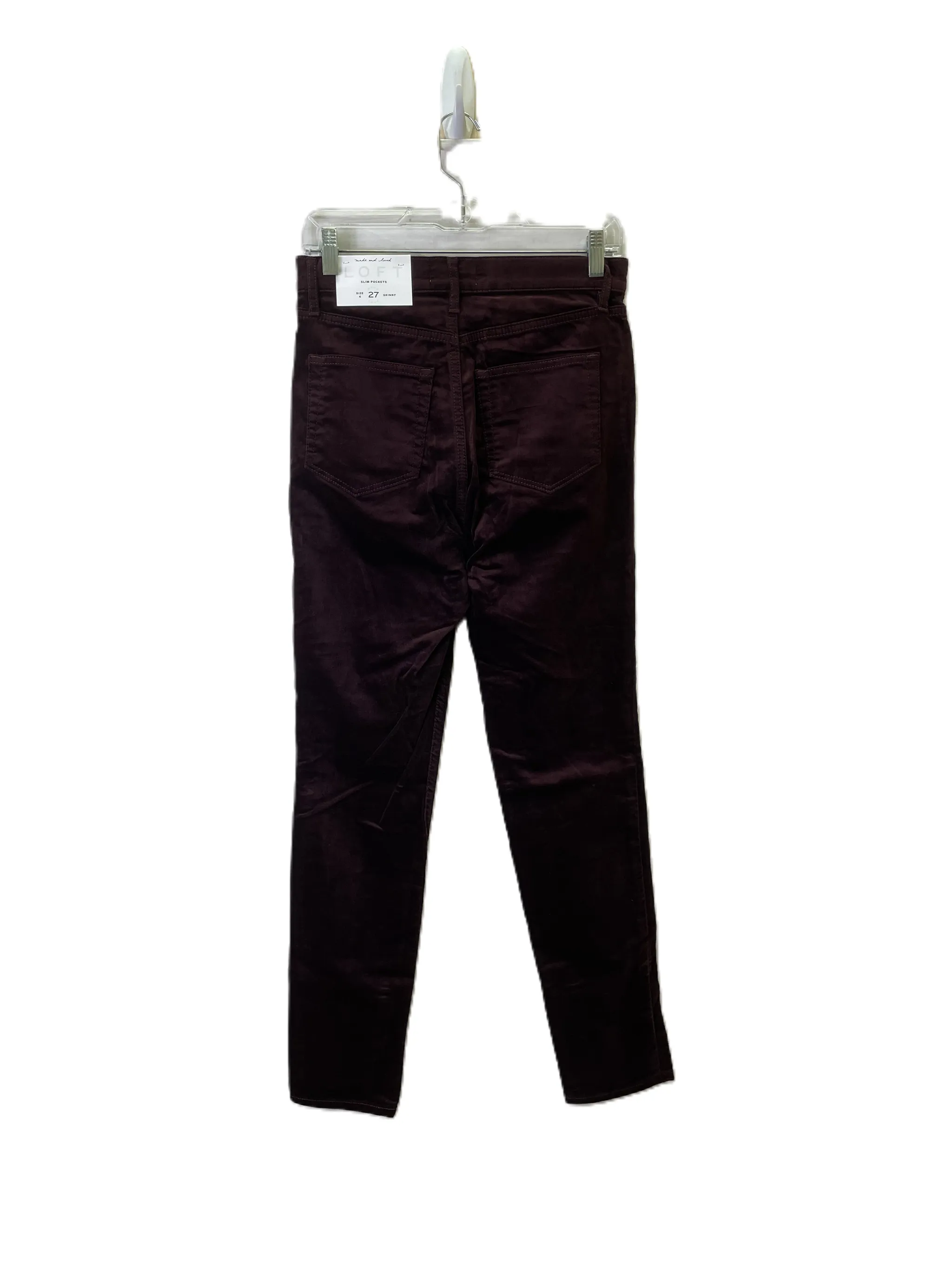 PANTS CORDUROY LOFT in RED, Size: 4