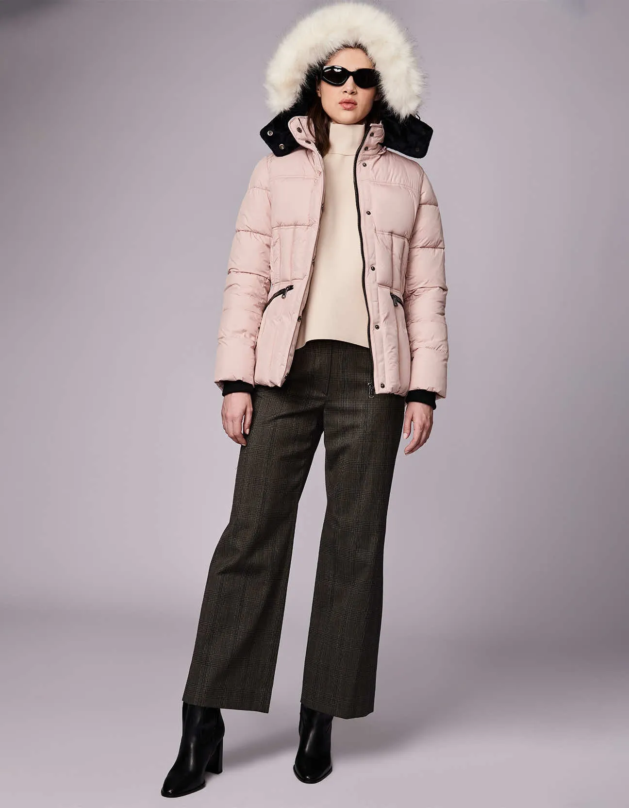 Park City Vegan Fur Trim Puffer Jacket