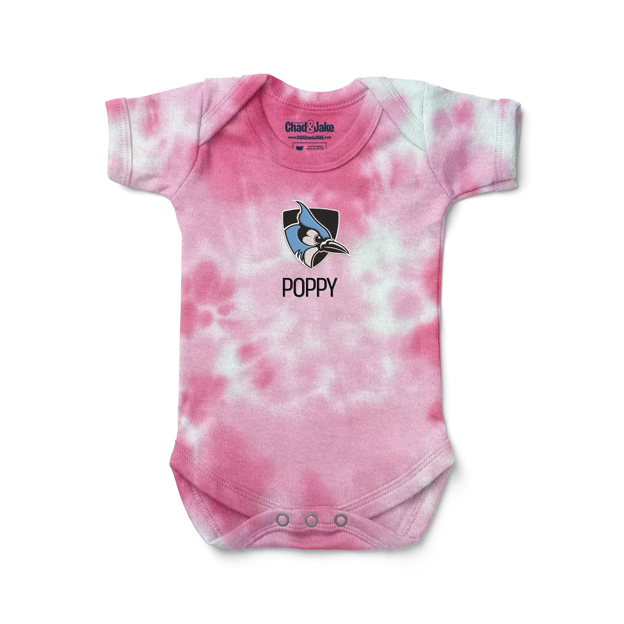 Personalized Johns Hopkins Blue Jays Tie Dye Bodysuit