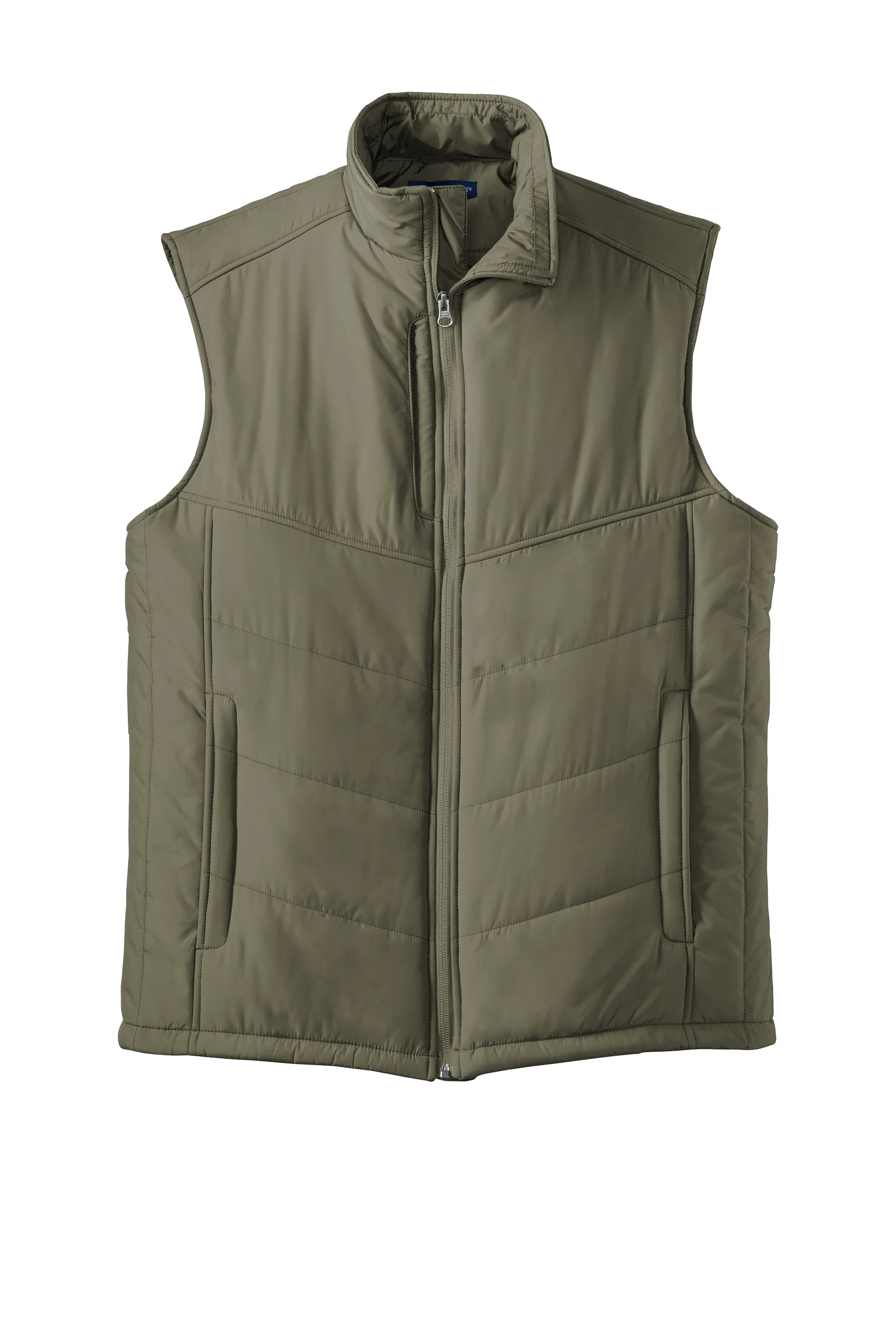 Port Authority® Puffy Vest - Olive/ Cayenne