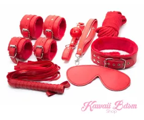 Red Princess Bondage 7Pcs Set