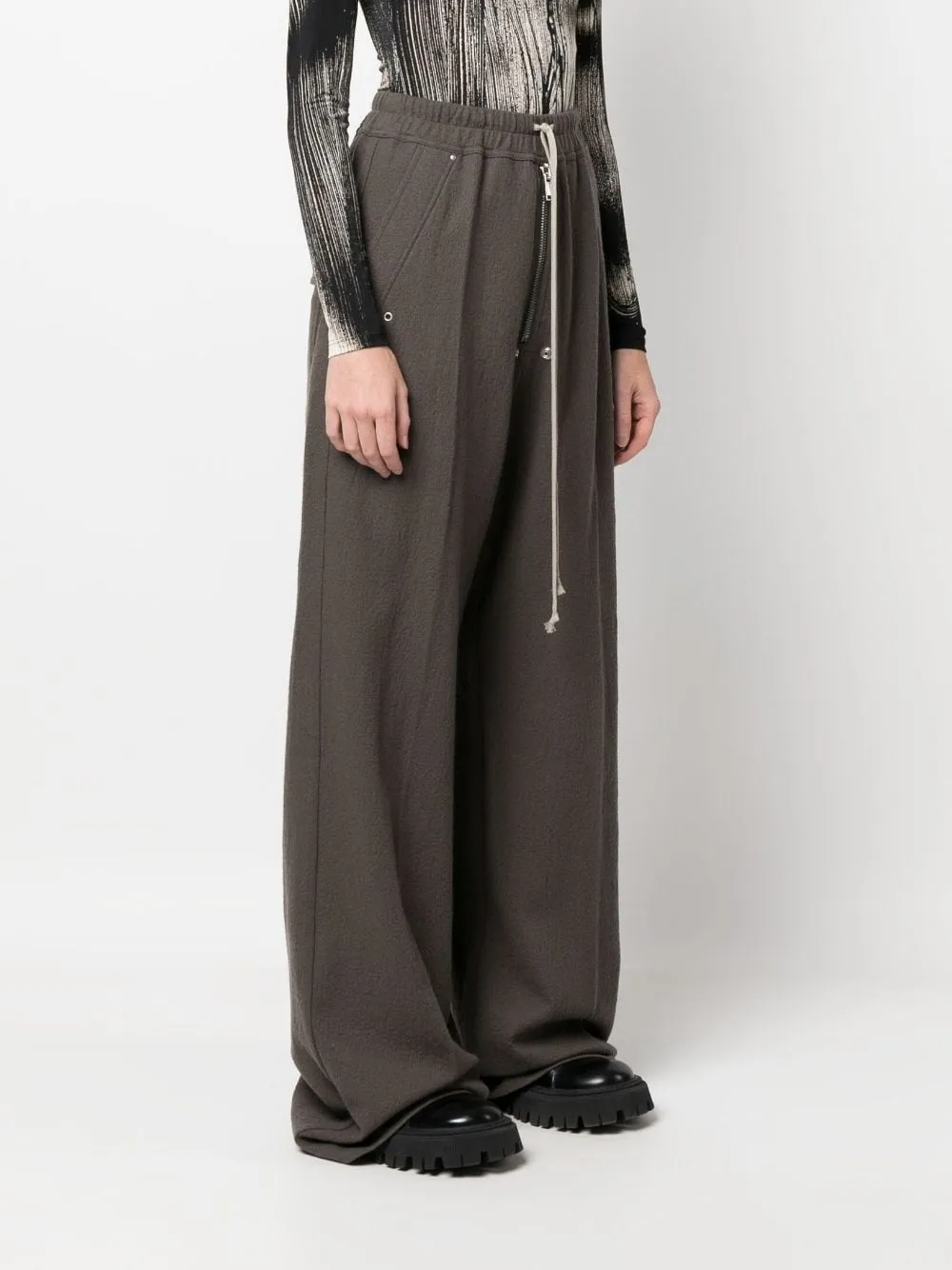 Rick Owens Trousers Dove Grey