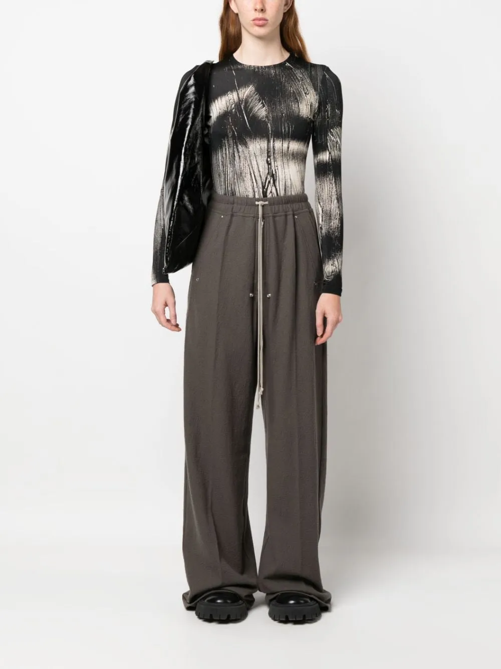 Rick Owens Trousers Dove Grey