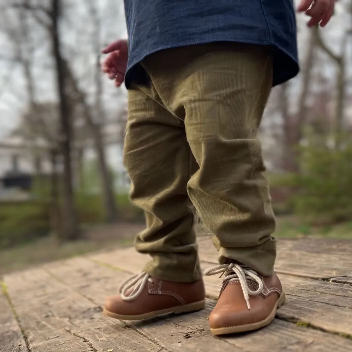 Scout Green Organic Corduroy Pants