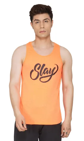 SLAY. Men's Neon Orange Vest