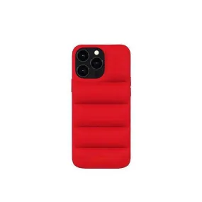 Soft Puffer Jacket Style Mobile Phone Case for iPhone 11 Pro- Red