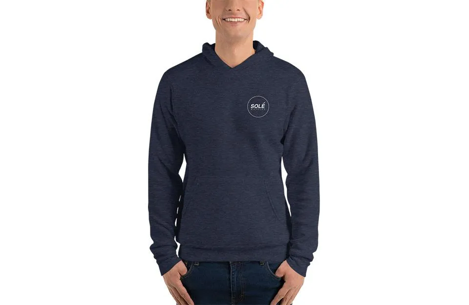 Solé Logo - Mens Heather Navy Hoodie