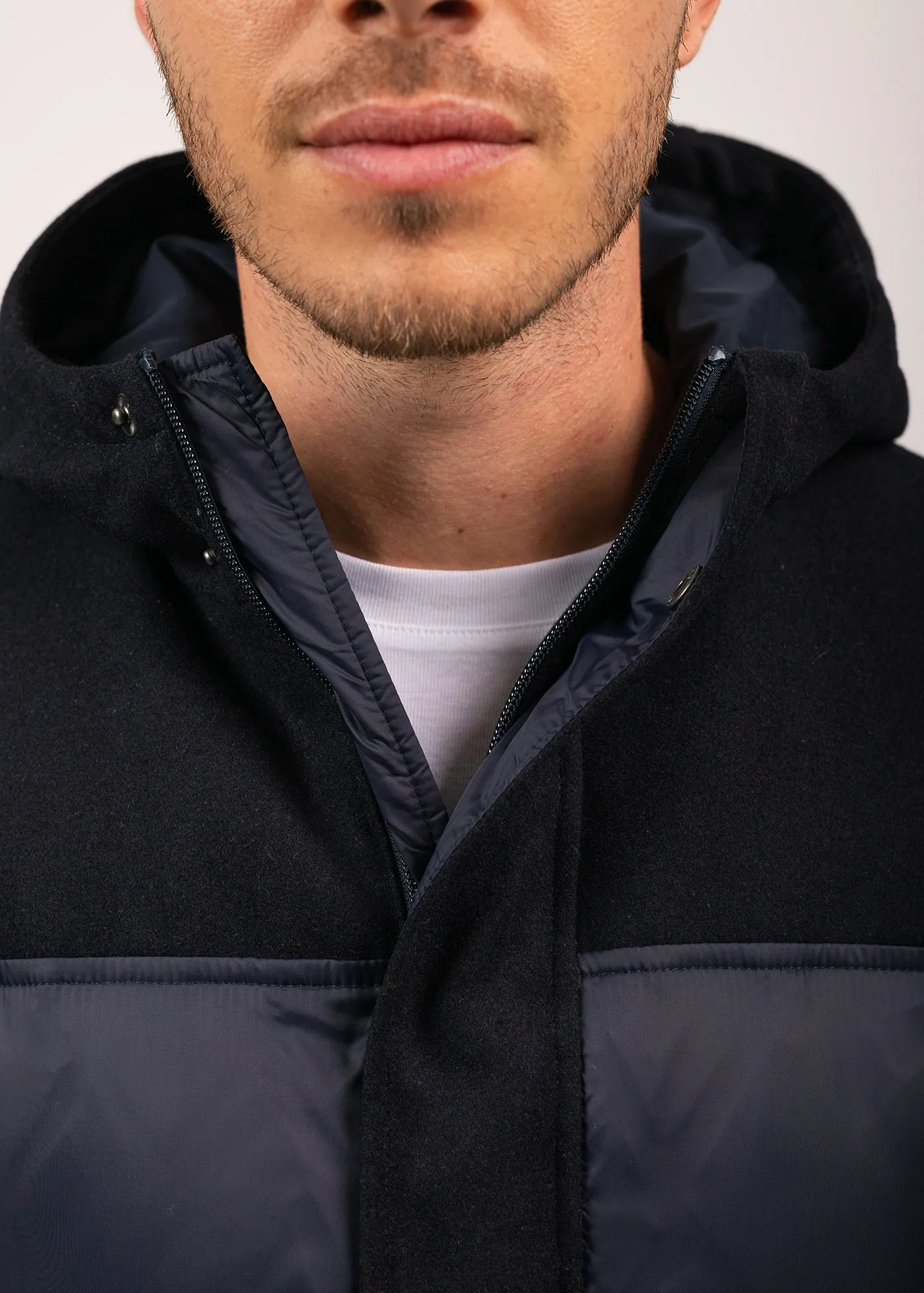 St Robin down jacket - hooded (AMIRAL)