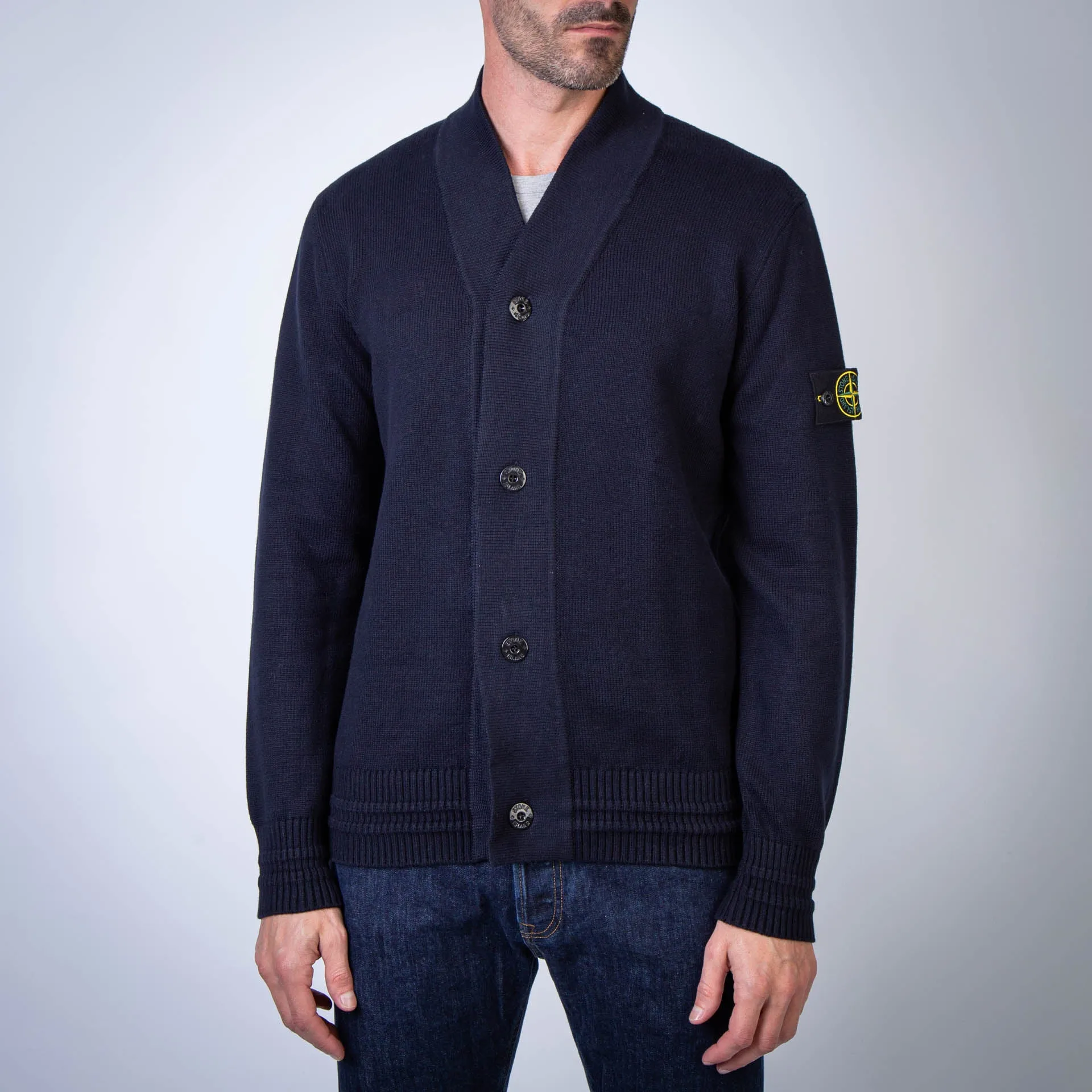 STONE ISLAND CARDIGAN 8115556A2 V0020 BLUE