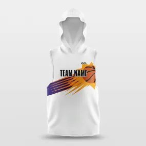 Sun Fire - Customized Basketball Sleeveless Hoodies