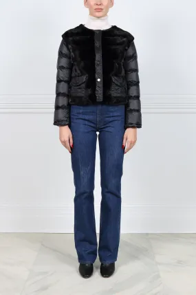 The Bucket Mink Fur & Nylon Puffer Jacket