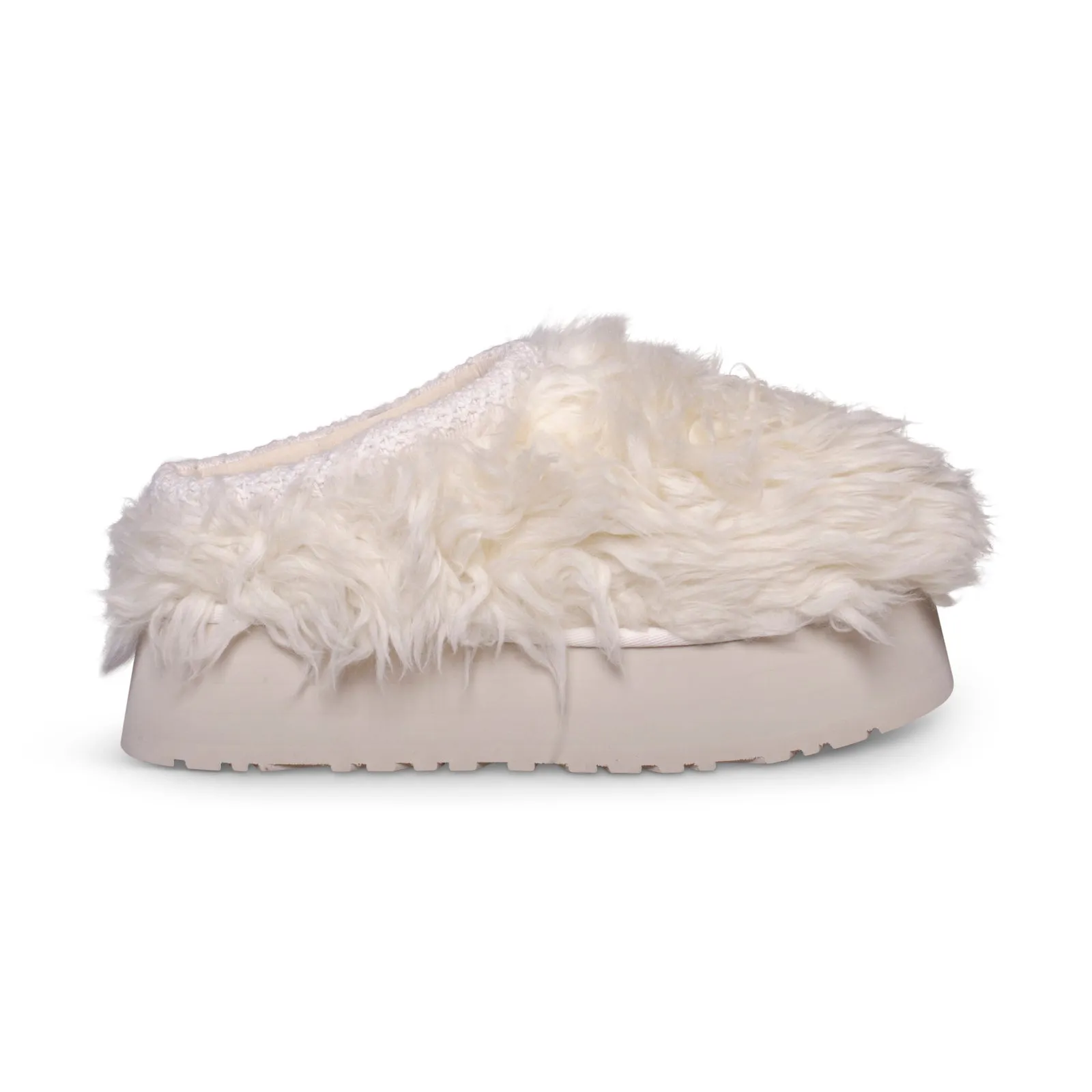 UGG Fluff Momma Sugar Tasman White Slippers - Women's