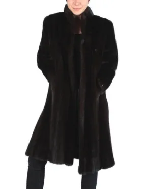 Vintage Blackglama Dark Mink Fur Coat -M/L