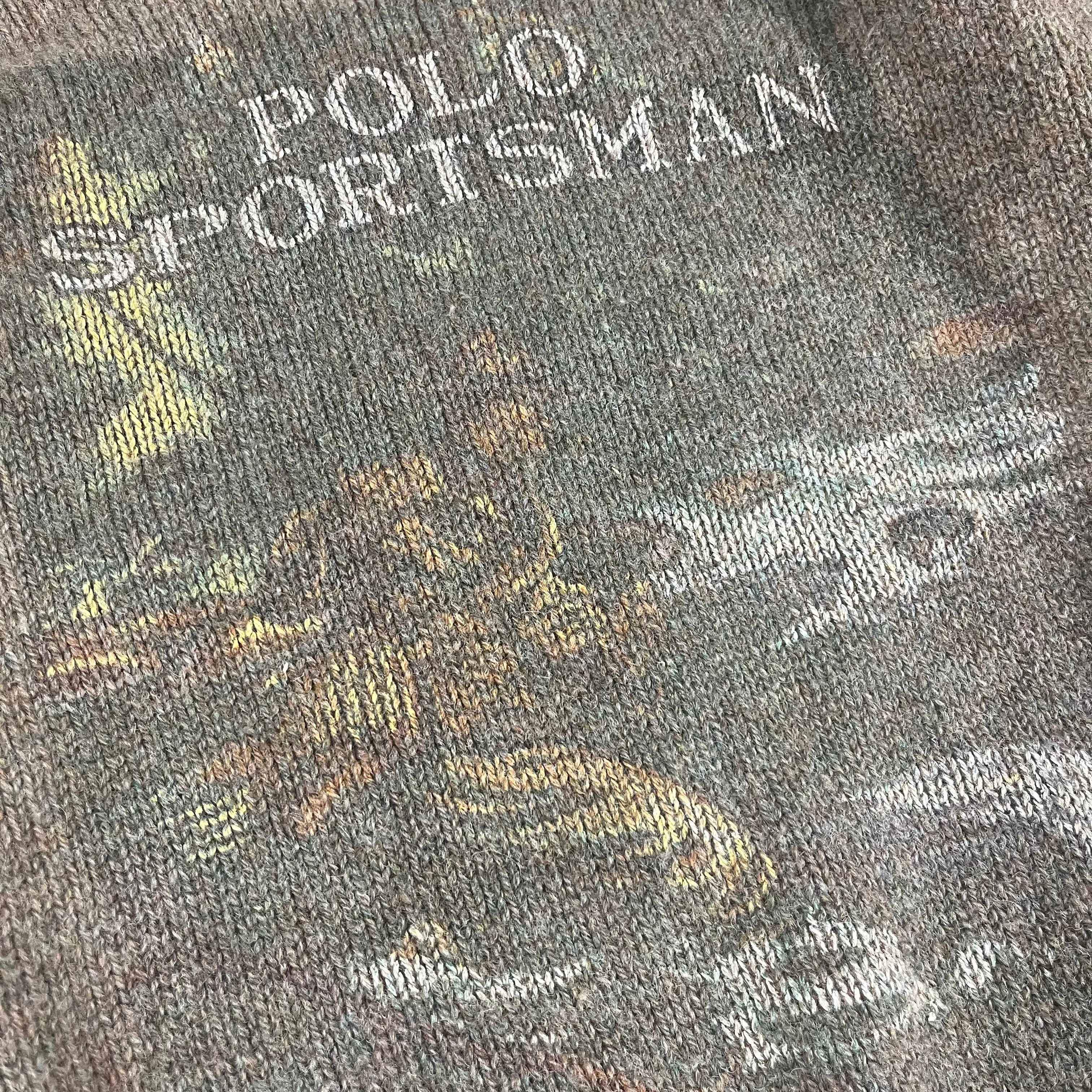 Vintage Polo Ralph Lauren Country "Polo Sportsman" Wool Knit Sweater