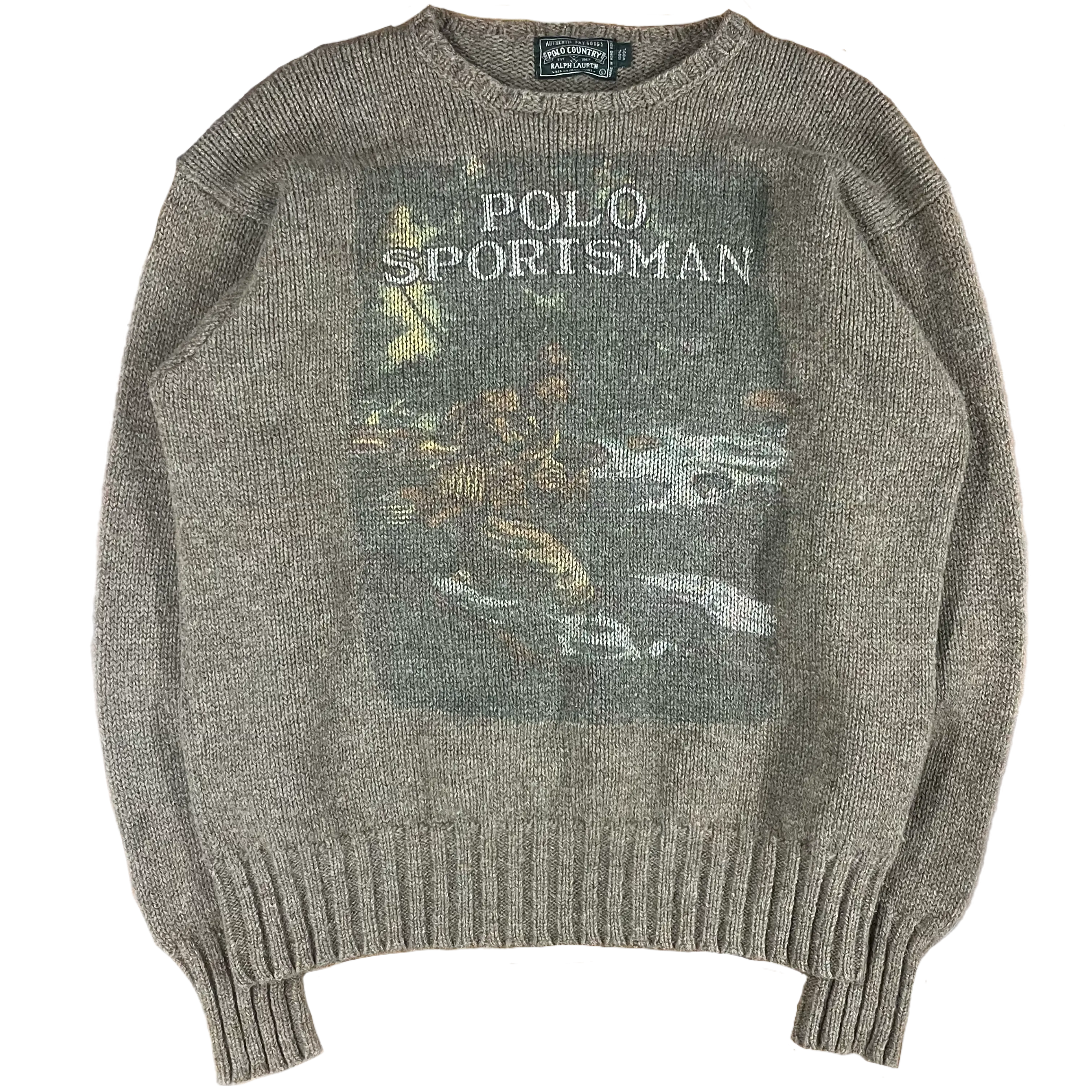 Vintage Polo Ralph Lauren Country "Polo Sportsman" Wool Knit Sweater