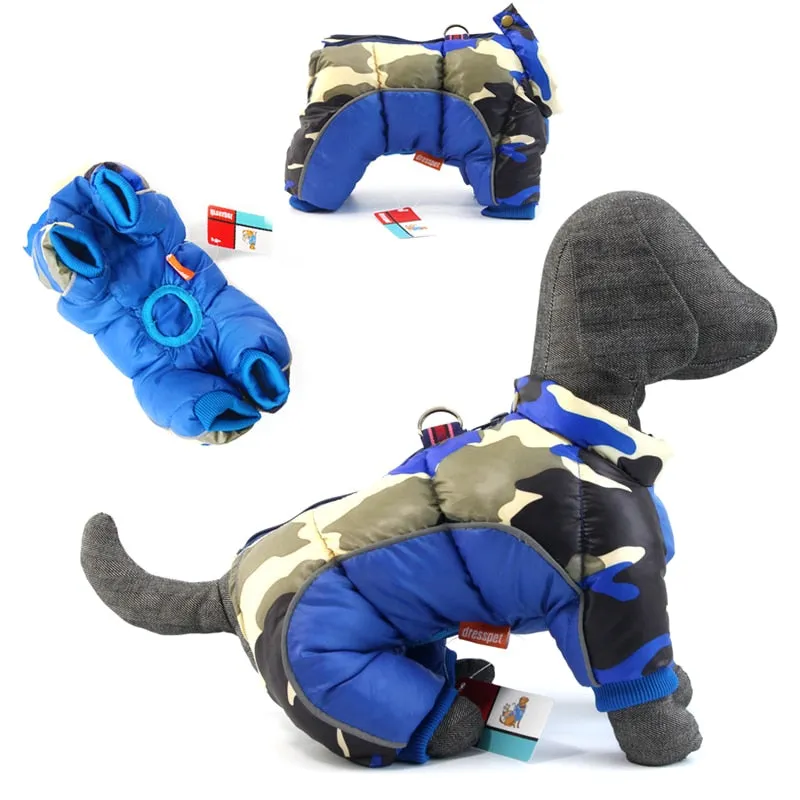 Winter Pet Dog Clothes Super Warm Jacket Cotton Coat Waterproof  Snowsuit