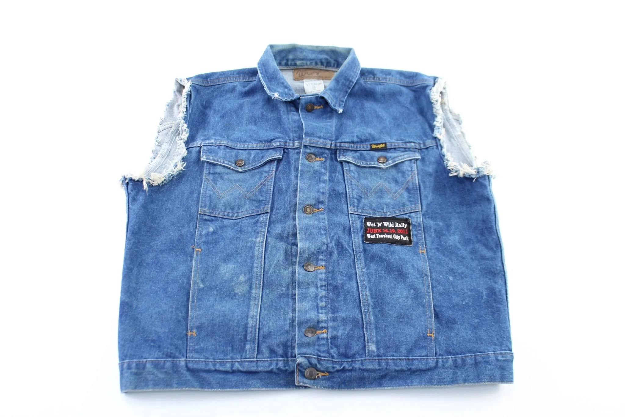 Wrangler Embroidered Denim Vest