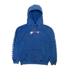 Zipper Face Hoodie (Royal Wash)